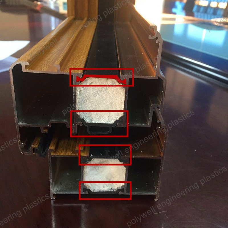Customized Thermal Break Insulation Strips Nylon 66 Polyamide Extrusion Bars for Aluminum Windows and Curtain Wall