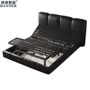  BN Intelligent Bed Frame With Adjustable Multi Angle Posture Zero Pressure Remote Control Lifting Function Iron Frame Manufactures