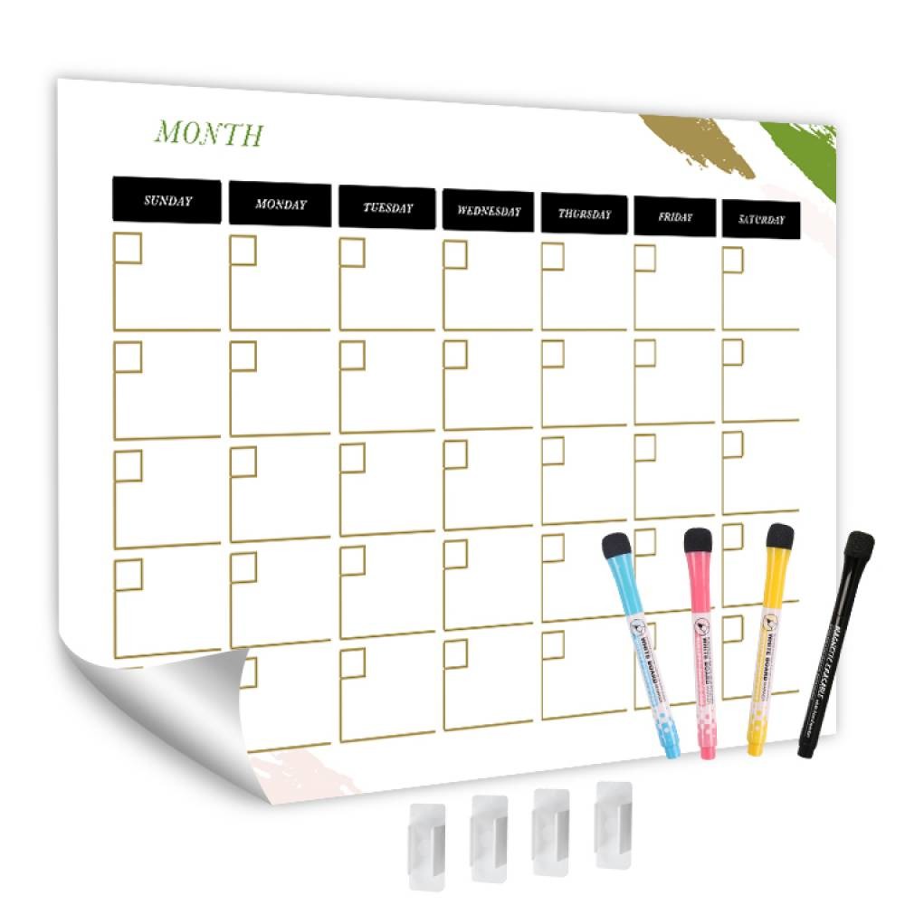 Dry Erase Reusable Calendar Planner Sticky Monthly Planner SGS OEM