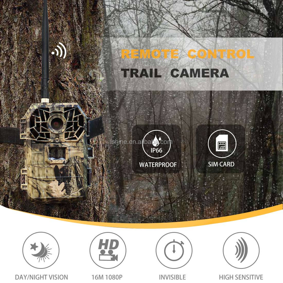 16MP 940nm IR Night Vision Hunting Camera 4G Cellular Game Camera