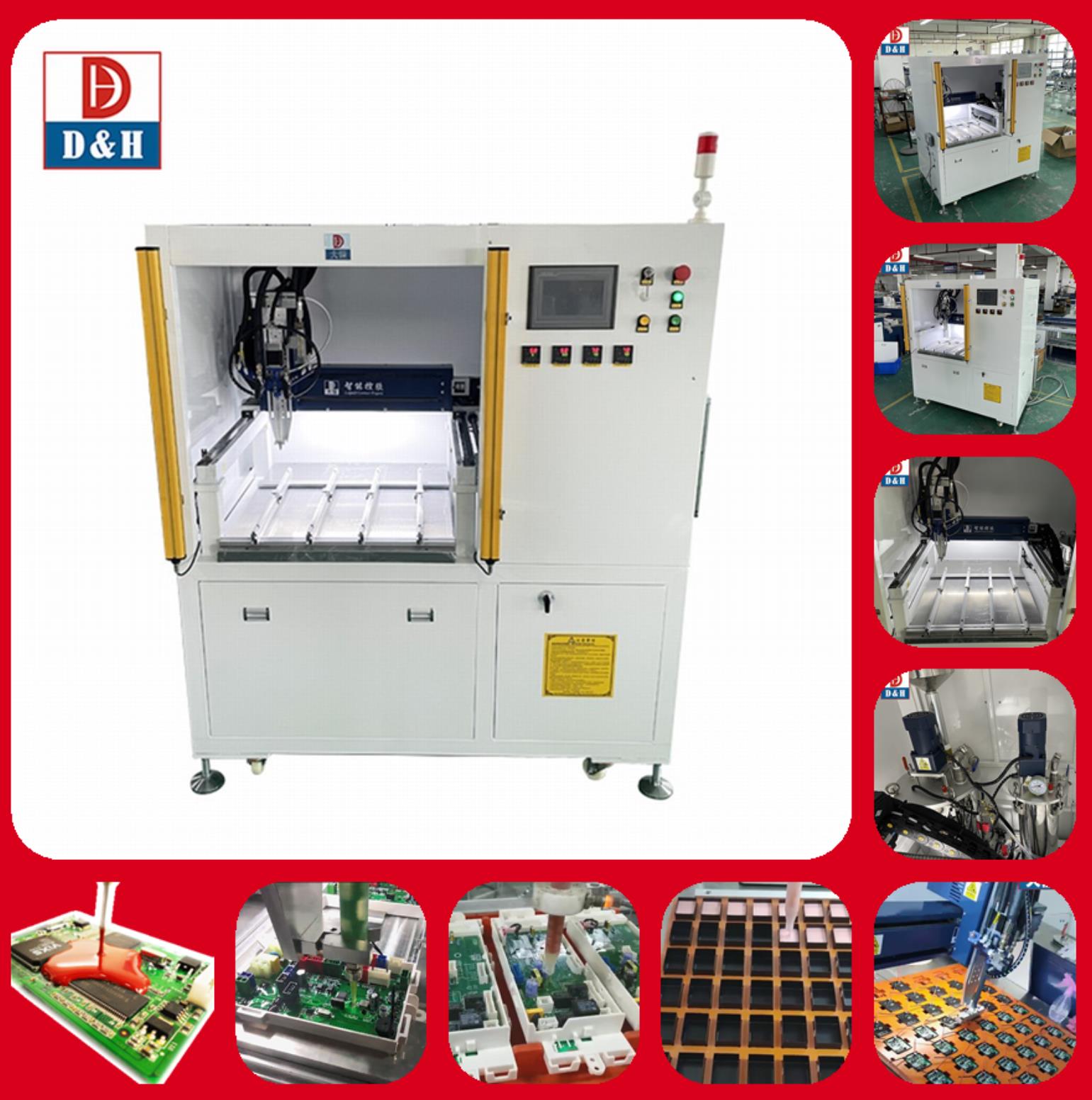 Dynamic/Static Mixing 2 Part Epoxy Resin Dispenser for Manufacturing Plant Production