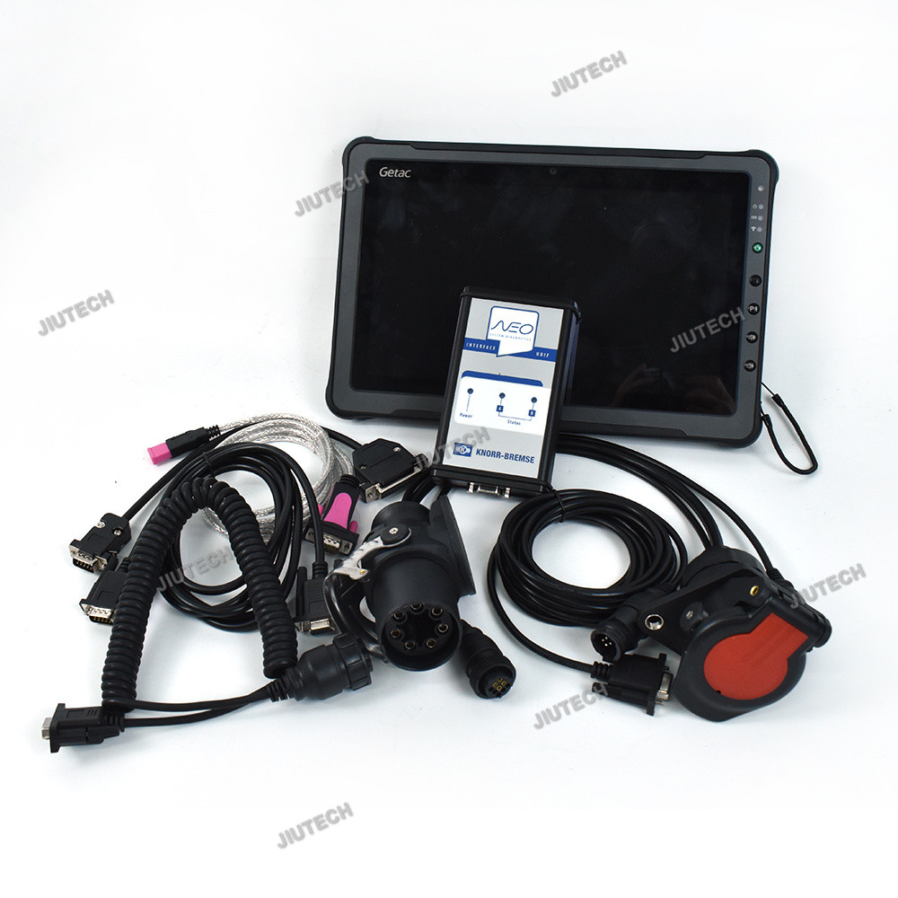 2024 Truck Trailer Brake Diagnostic Tool for KNORR-BREMSE Diagnostic Kit Knorr NEO UDIF Interface+Getac F110 Tablet