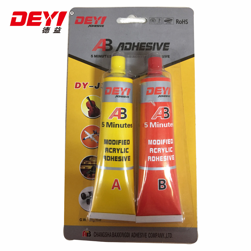 12 Months Guarantee Period 20g 80g Tubes Acrylic Ab Glue For Quick Set Metal Repair