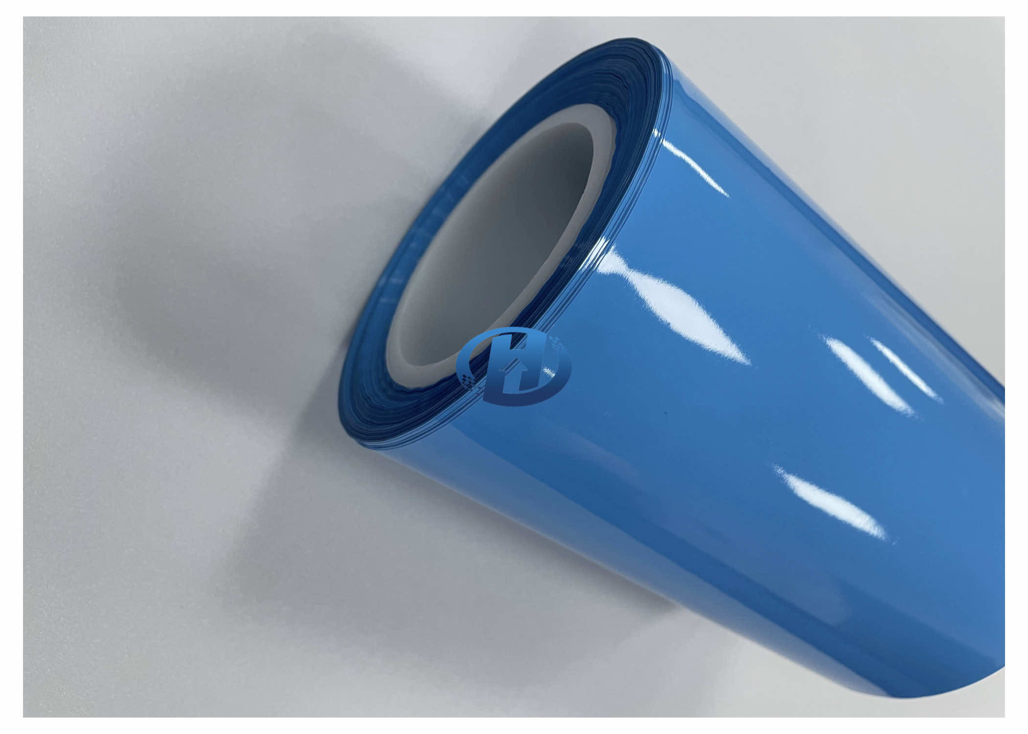 120 μm Blue HDPE Film UV Cured Silicone Coating Film Without Silicone Transfer No Residuals