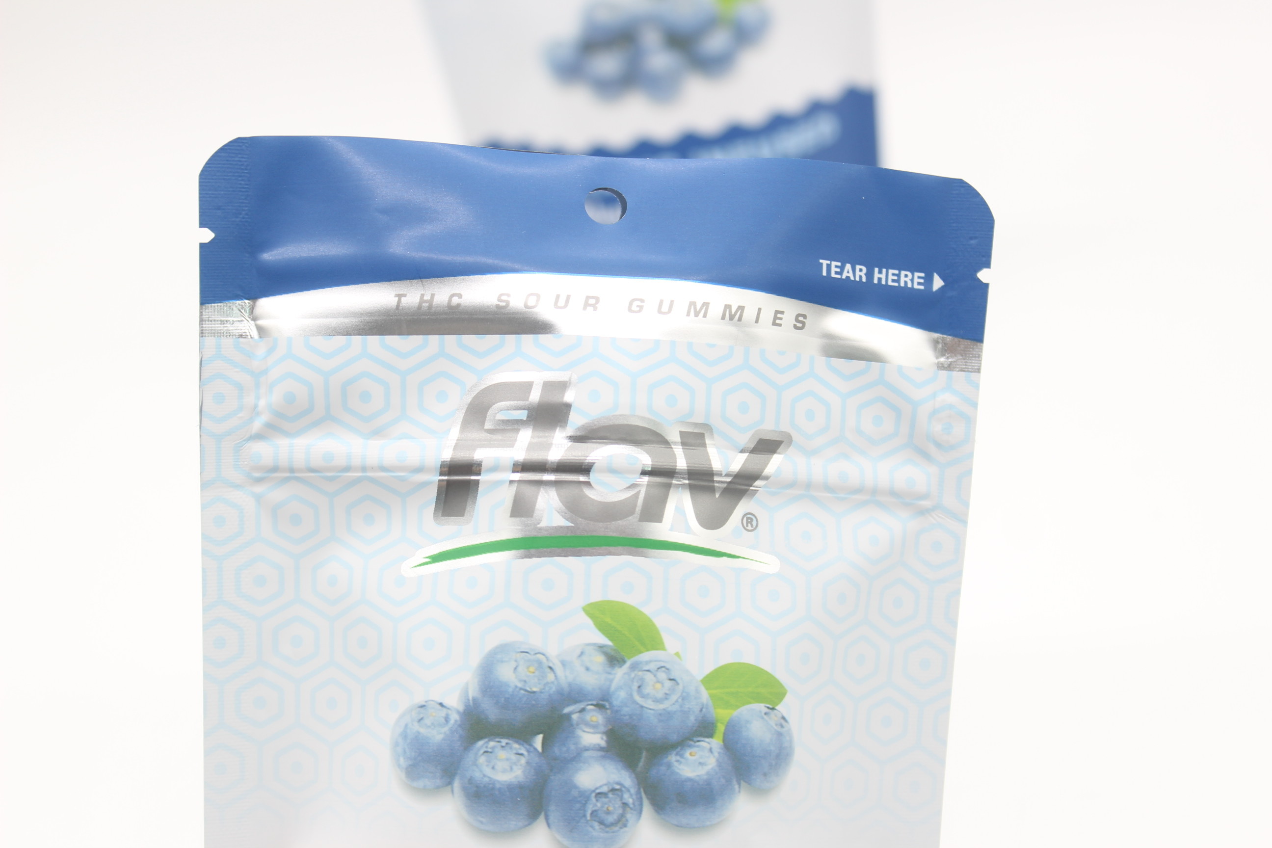 Customized Edible Mylar Bag Gummy Candy Food Packing With Handle Hole