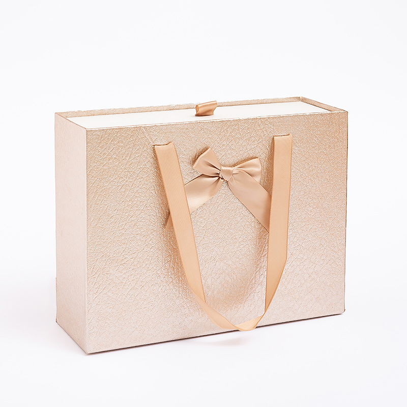 Custom Printed Ribbon Drawer Gift Box for Wrapping and Packaging Paperboard Type