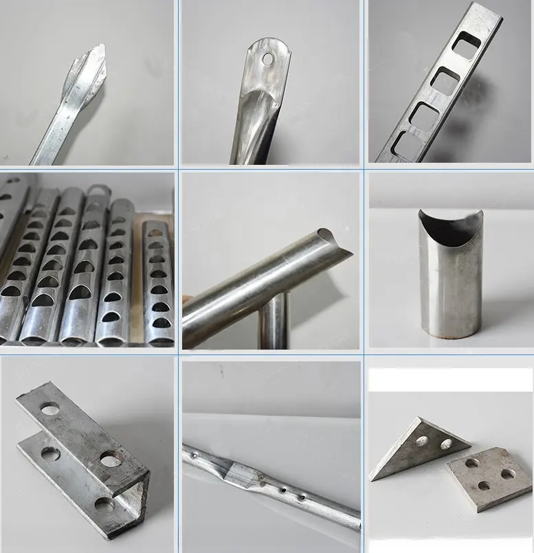 60 T Galvanized Pipe Punching Press Machines with Custom Hole Size Shearing Machines