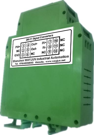 3000VDC isolation Converter NPN to PNP transmitter, sine wave shaping green