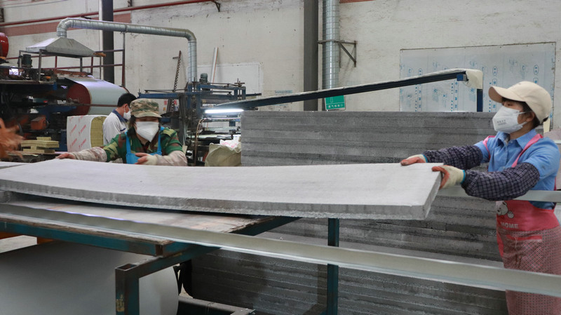 Heat Insulation 100mm Silica Rock Partition Wall Panel
