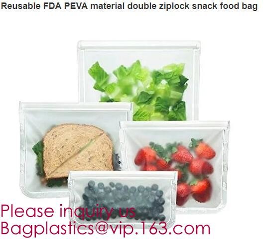 Reusable Silicone Food Storage Bag Washable Silicone Fresh Bag for Fruits Vegetables Meat Preservation bagplastics bagea