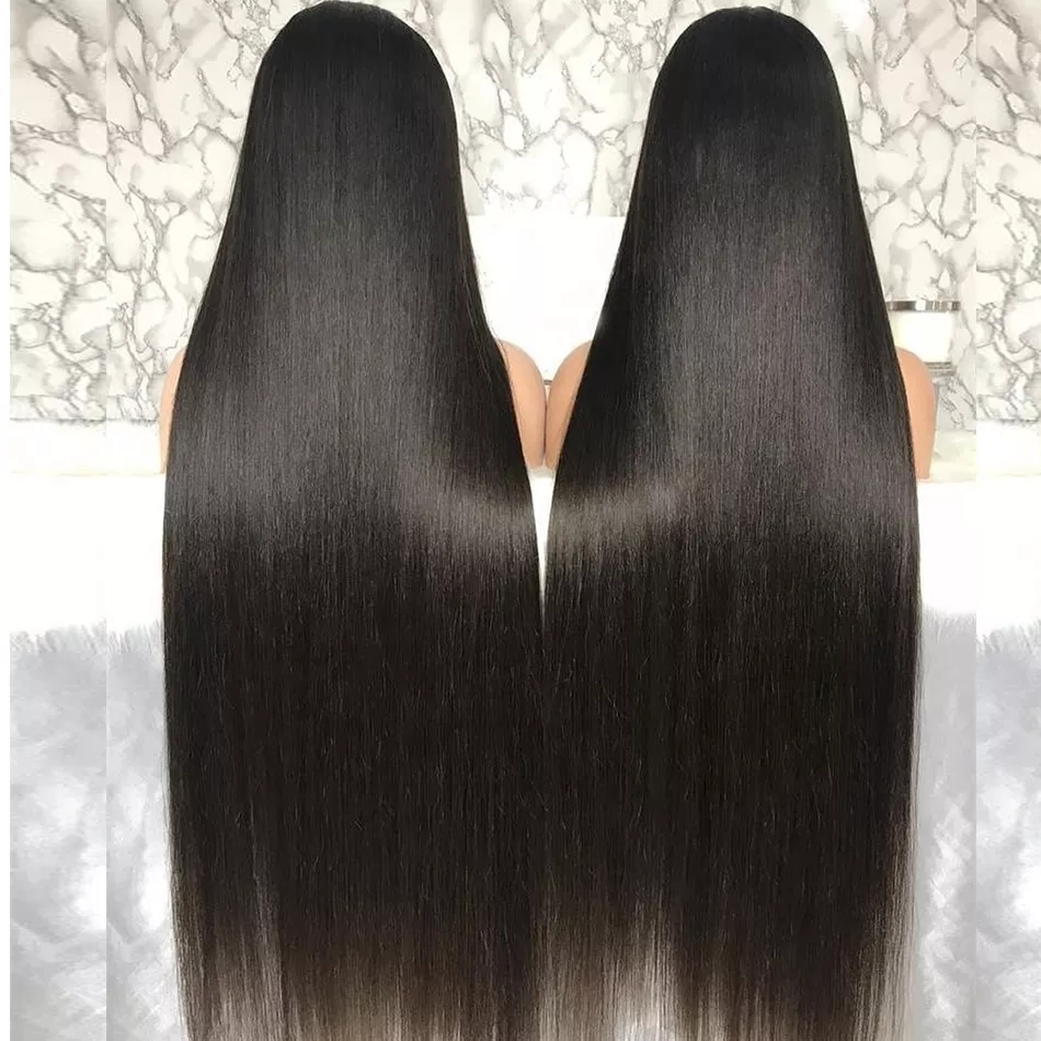 180% Density Natural Hair Color 13x4 Frontal Wig With 100% Human Hair Direct