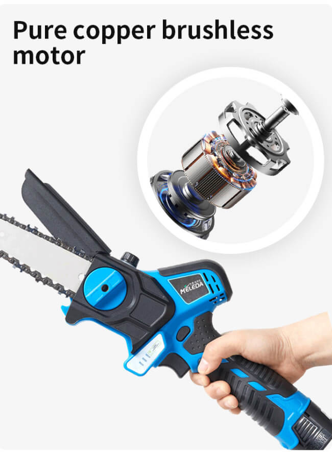 6 Inch Electric Chainsaw 780rpm Rechargeable Woodworking Tool