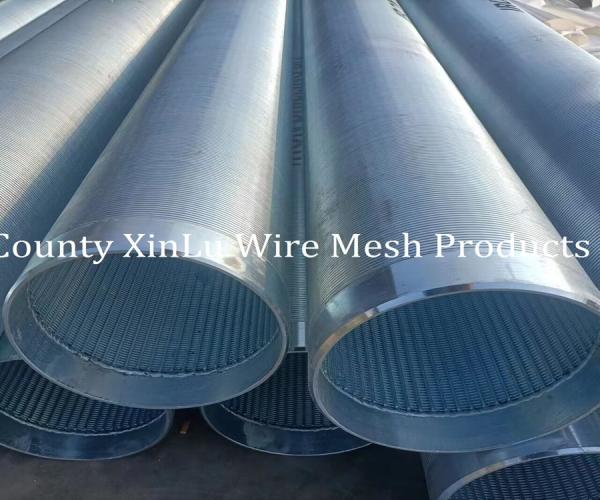 Galvanized Wedge Wire Strainer Pipe Water Well Screen Pipe 219mm Profile V Wire