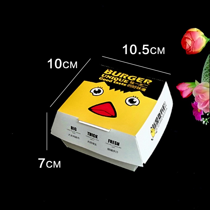 Custom Fried Chicken Boxes Sandwich Packaging Container For Food Delivery