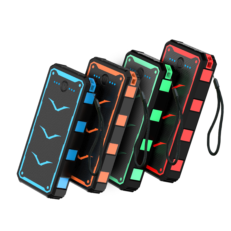 Over-discharging Protection 20000mah Li-Polymer Battery Solar Power Bank for Cell Phones