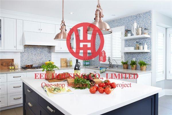 Fashion Shaker-style Solid Wood Kitchen Cabinet with Excellent Design and