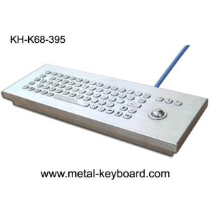 IP65 Industrial Metal Rugged Keyboard with trackball , Desktop computer keyboard
