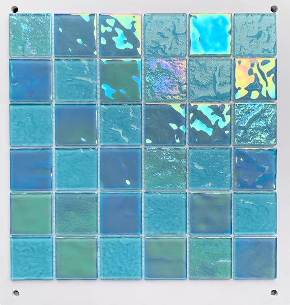 Glass Technique Grey Swimming Pool Mosaic Tiles for a Timeless Look in Outdoor