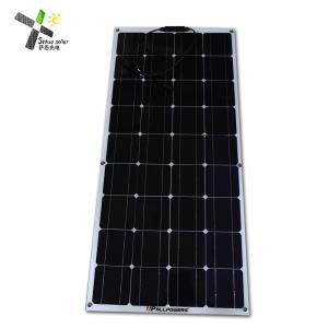 China Portable 110W Mono Cell Solar Panel , Durable Semi Flexible Solar Panel on sale