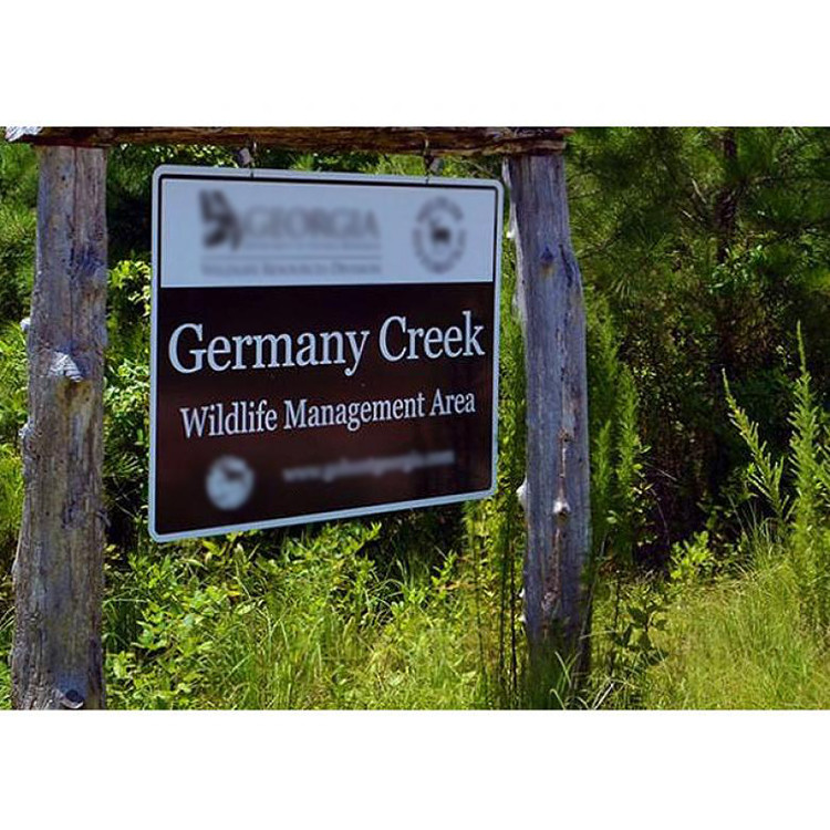 63Mil Thick Aluminum Custom Reflective Sign For Wildlife Management Area