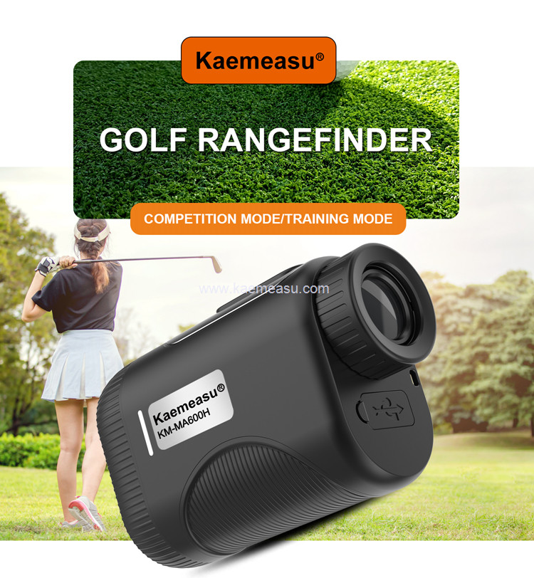 kaemeasu Mini Laser Rangefinder Rechargeable Golf Range Finder With Magnetic Adsorption MA1200