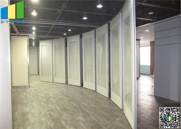 100 Mm Exhibition Hall Wooden Movable Sliding Folding Wall Acoustic Movable