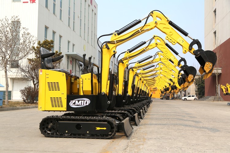 1Ton Small Orchard Excavator Digging Trenches 1Ton Electric Mini Excavator With Bucket