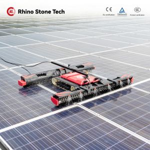  Remote Controlled PV Module Cleaner Robot for Power System Generation Promotion Tools Drit Washing Solution Manufactures