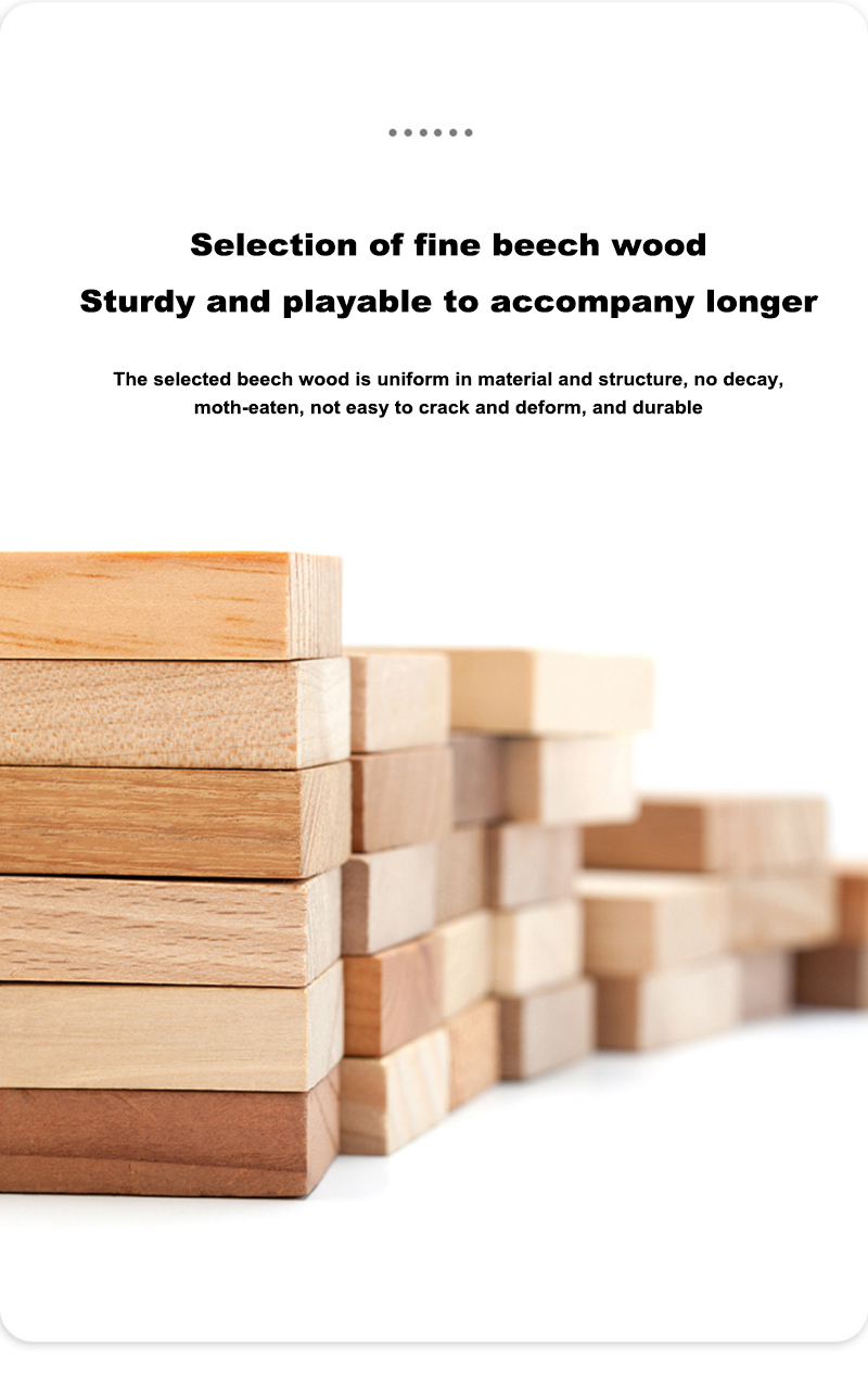 Montessori Children's Educational Toys Wooden Blocks Stars Moon Stacked Blocks Wooden Toy Diy Baby Balance Training Cons