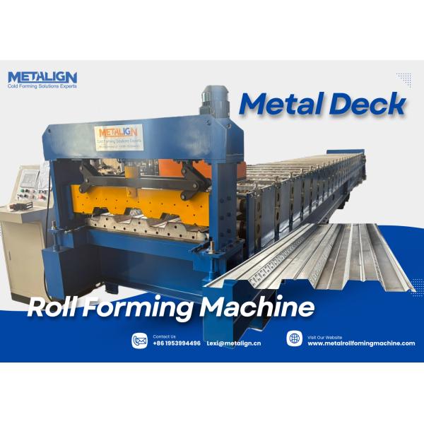 Quality High-Strength Floor Deck Roll Forming Machine With 18 Forming Stations And Wall Panel Frame for sale