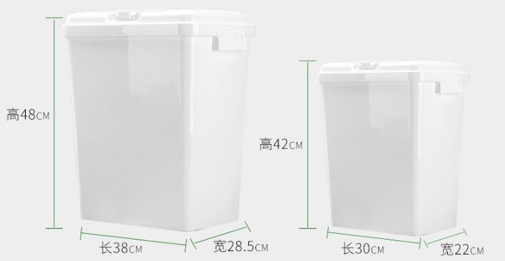 40L 15kgs 17lbs high quality stocked customized pet food storage container bucket dispenser dog food can box for dog cat
