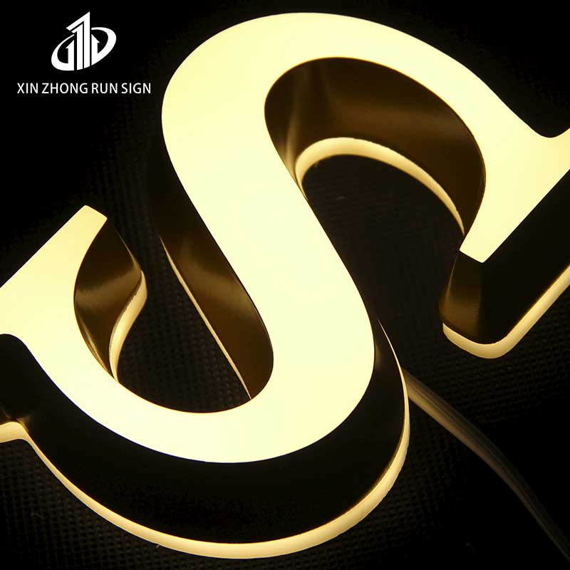 Popular Indoor Sign LED Acrylic Sign LED Acrylic Alphabet Stainless Steel Alphabet Lighting Letter Sign
