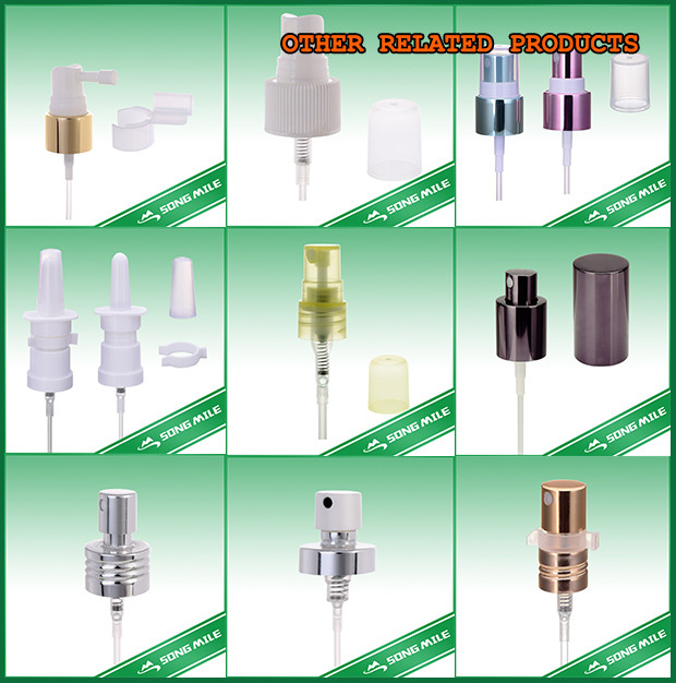 Gold Aluminum Half Crimp Pefume Pump Mist Sprayer Dispenser