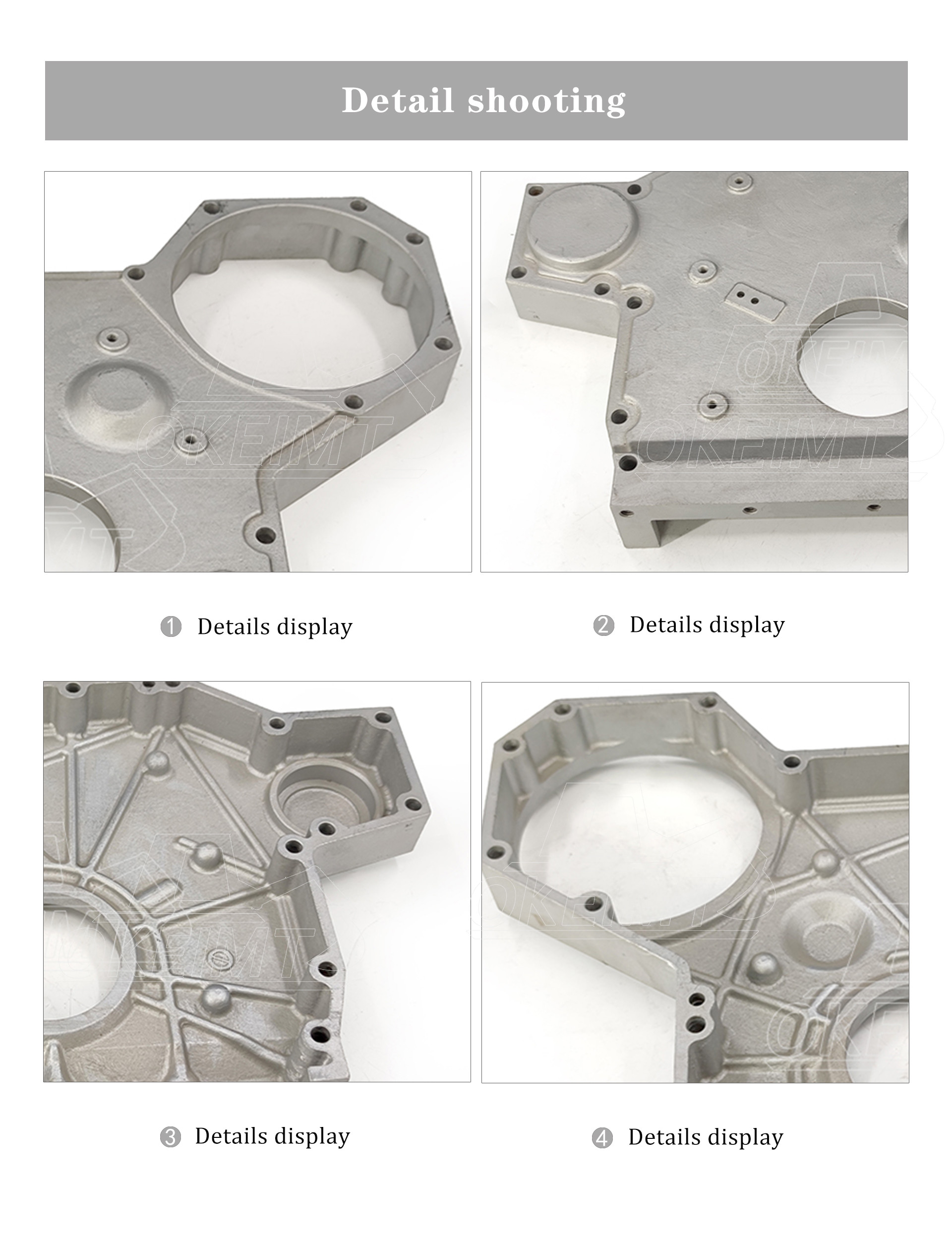 OKEIMT Excavator Engine Parts Timing Cover 6D95-6 Timing Gear
