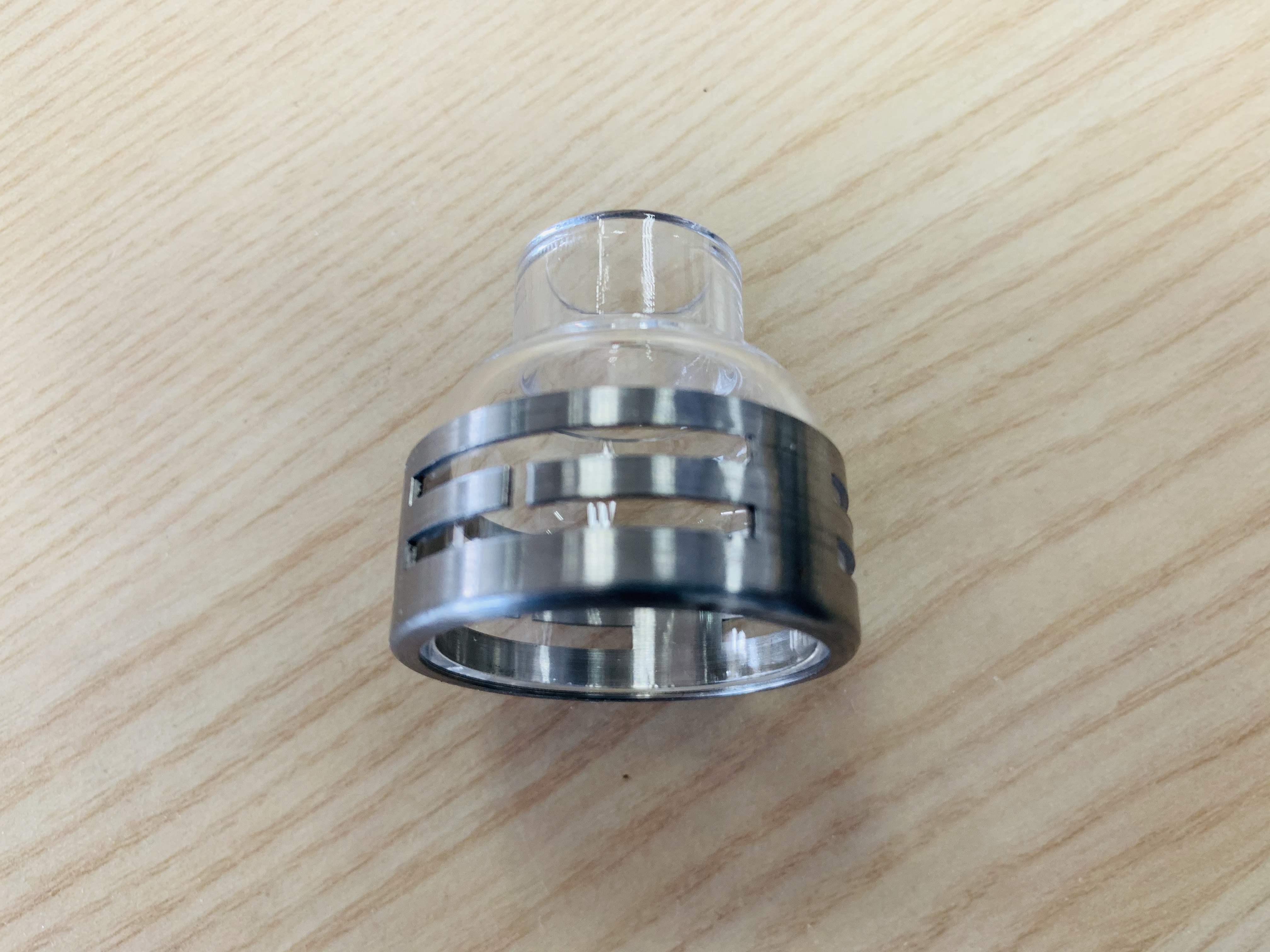 Steel Ring Quartz Nozzle for Improved Gas Coverage in TIG Welding Applications