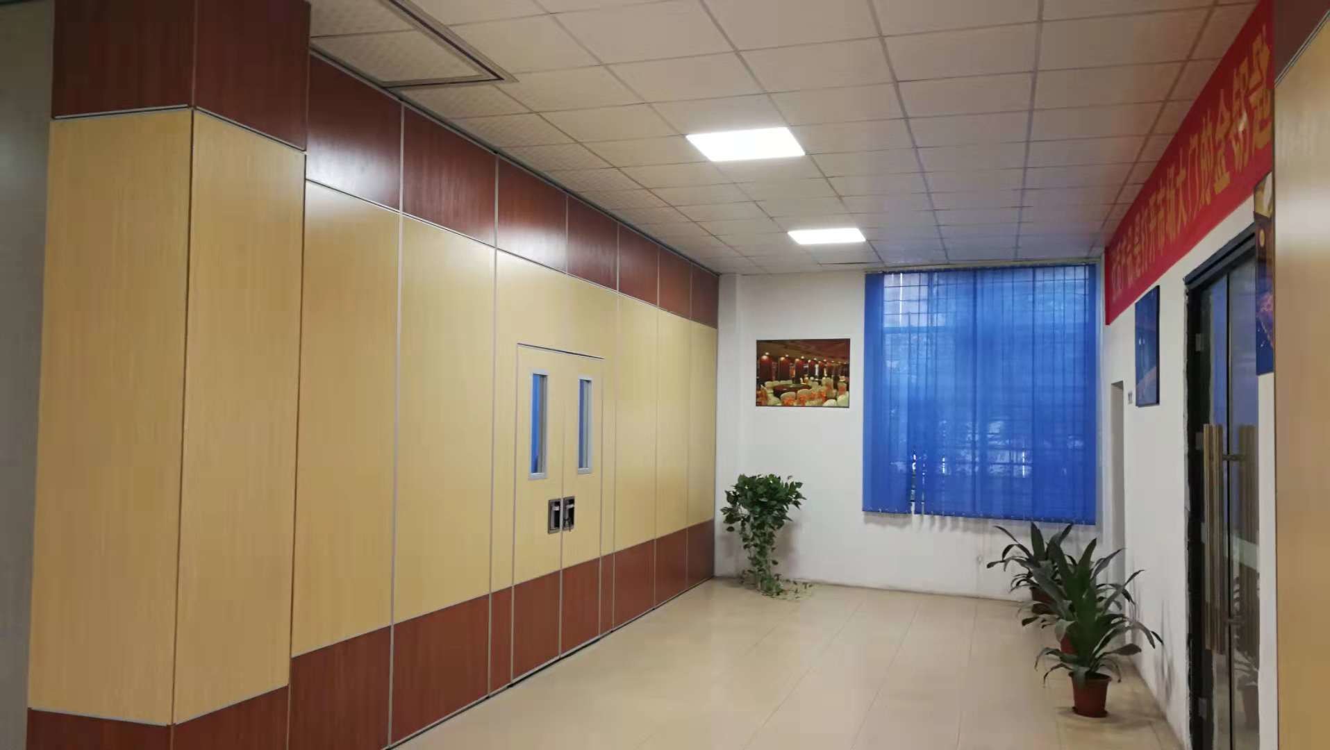 Mobile Fireproof Acoustic Partition Wall For Restaurant Banquet Hall