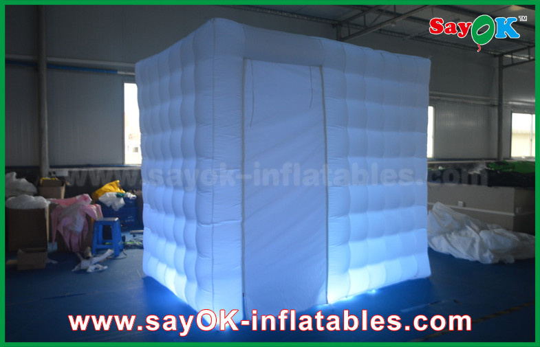 Inflatable Photo Booth Hire One Door Square Wedding Digital Inflatable Open Air White Photo Booth