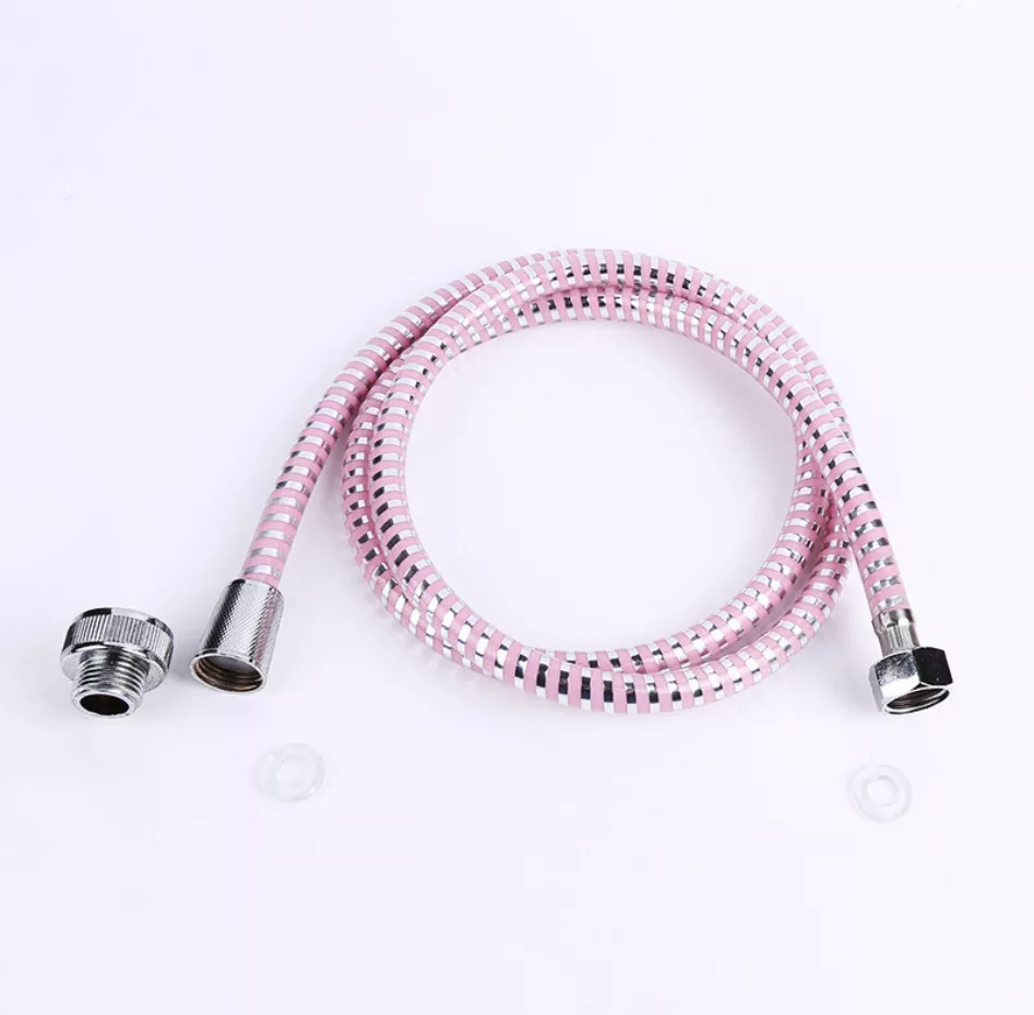 Silver 304 Stainless Steel Shower Hose Extra Long Chrome Handheld Hose For Bathroom