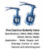 Buy cheap Pool Fountain Accessories Manual DN25 1 Inch Cast Iron Butterfly Valve from wholesalers