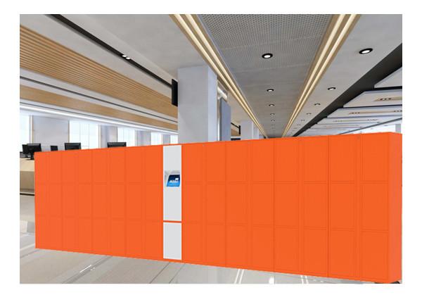 24 Hours Working Intelligent Luggage Lockers , Airport Storage Locker Wifi