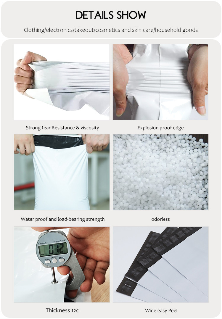 Eco Friendly Degradable Shipping Pouches Tear Resistant Pink/Green Waterproof Bags In Bundle Of 100