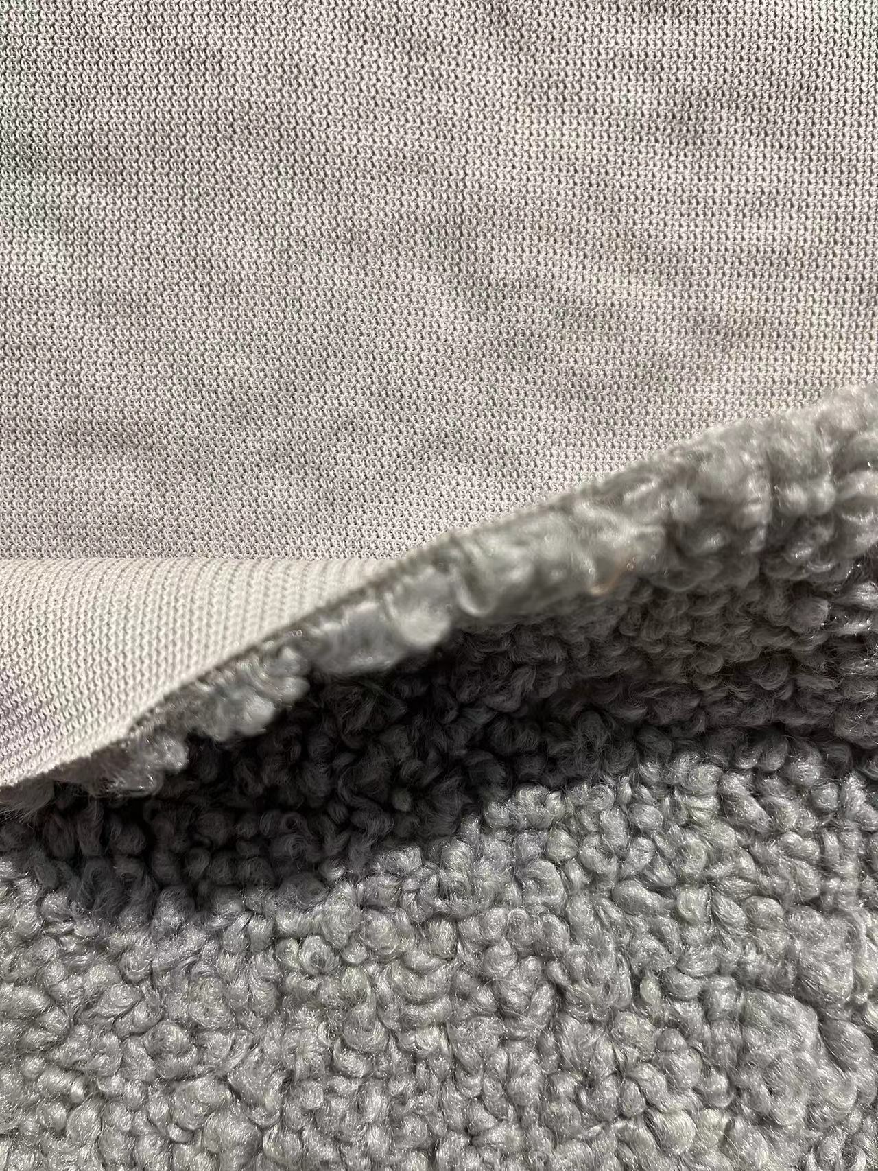 58/60" Width Customized Knitted 100% Polyester Single Face Teddy Fabric for Clothing Toy