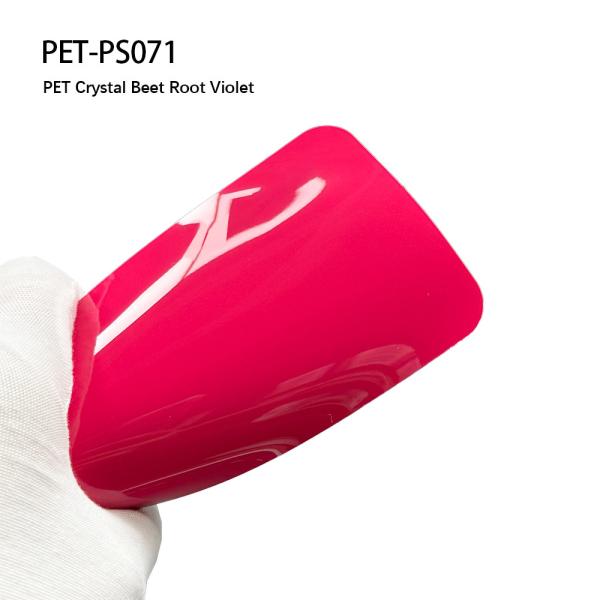PET-PS071 PET Crystal Beet Root Violet 7.5mil Car Vinyl Wrap Dimensional