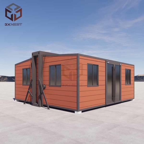 Quality Q235B Steel Lightweight Collapsible Tiny Prefab Folding House PVC Window for sale