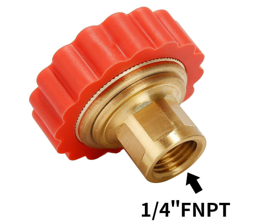 3/4"GHT X 1/4"FNPT Lead Free Brass Garden Hose Adapter Brass Connector