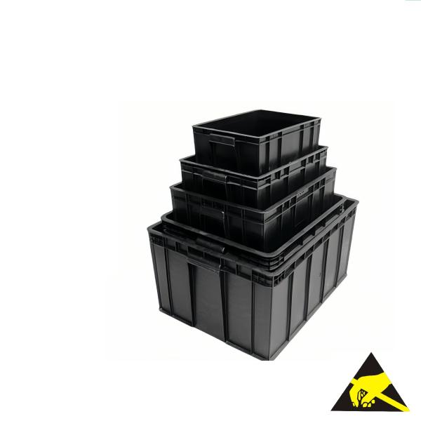 China Antistatic Esd Plastic Tray Container Esd Component Tray Antistatic Bin Conductive Boxes For Electronics on sale China Antistatic Esd Plastic Tray Container Esd Component Tray Antistatic Bin Conductive Boxes For Electronics on sale