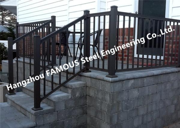 Oxidation Corrosion Resistant Hotel Stair Hand Railings , Special Spraying