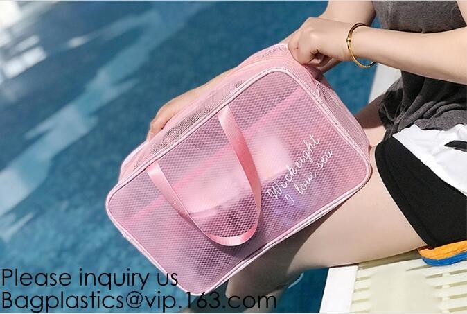 Promotion Travel PVC Cosmetic Pouch,PVC Makeup Bag Pouches Tote Clear Transparent Cosmetic Travel Bag For Sale