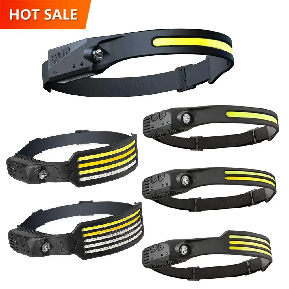 USB Motion Sensor Head Torch Outdoor Working Light 10000 Hours Lifespan