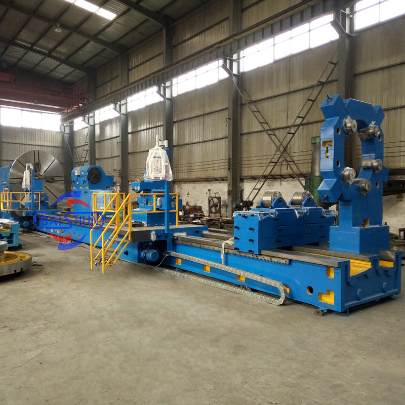 High Precison Turning Lathe Three Guide Way Heavy Duty Lathe Large Metal Machining